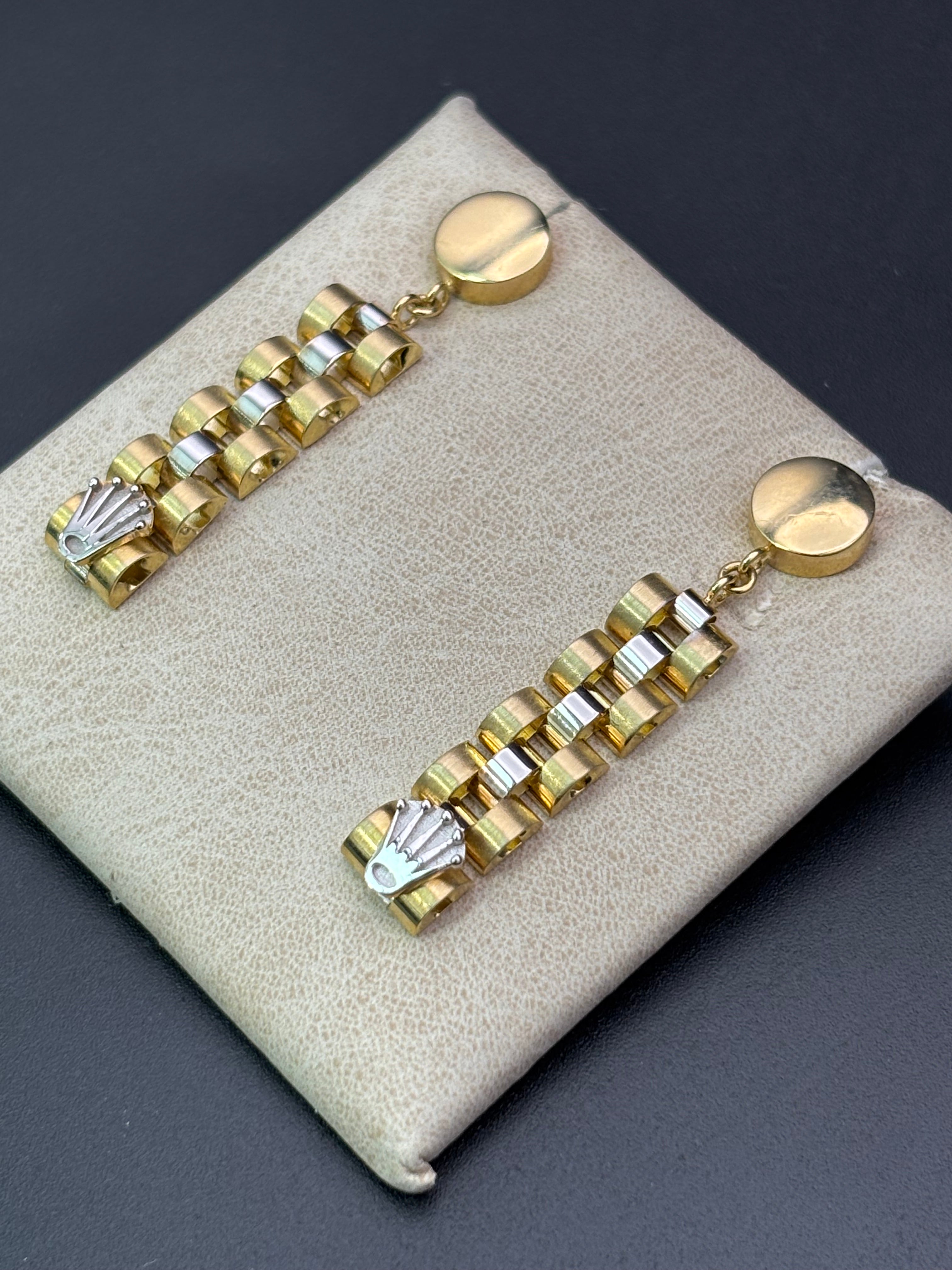14k Solid Gold Earrings Rolex
