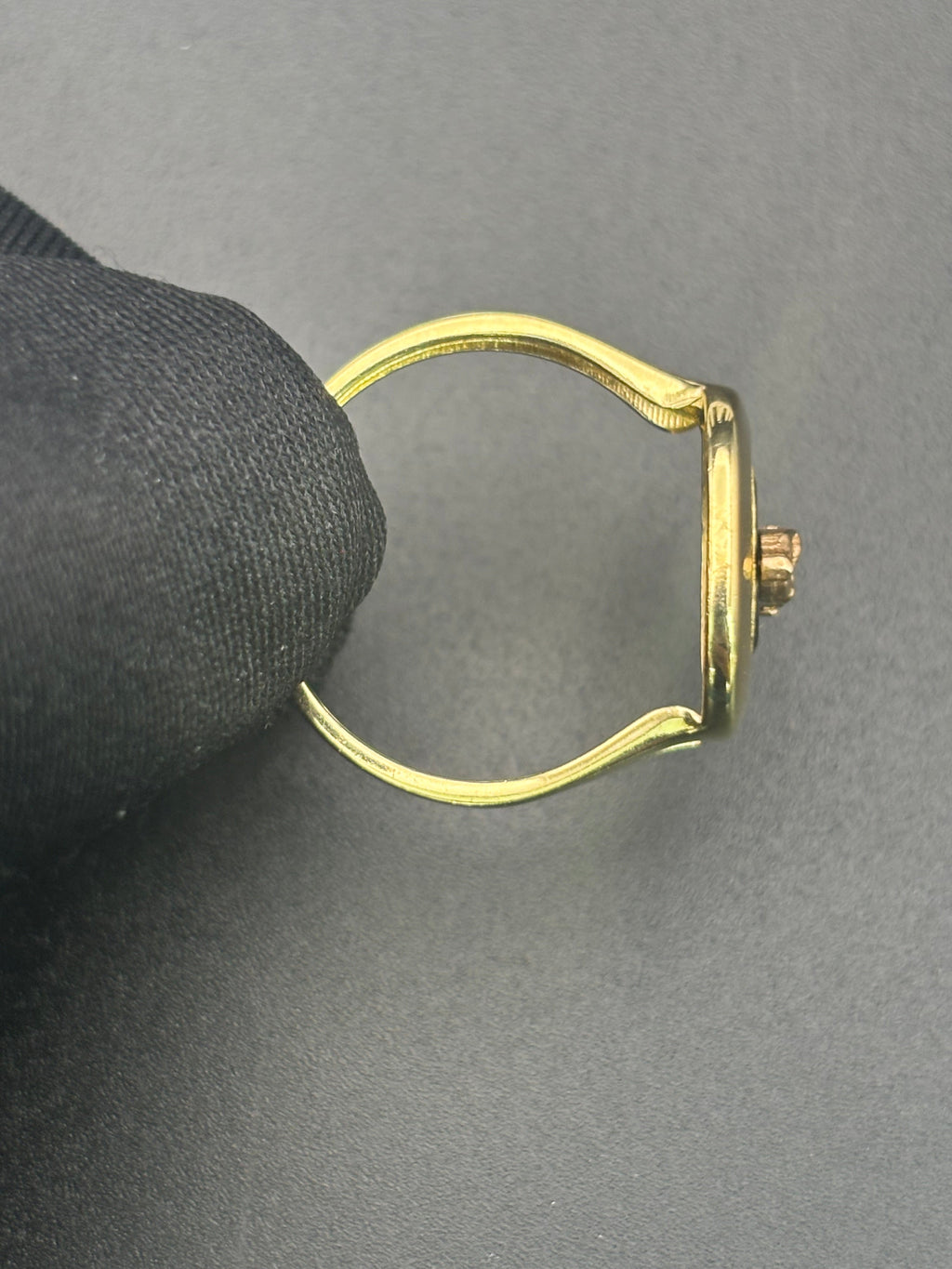 14k Solid Gold Ring Virgin Mary