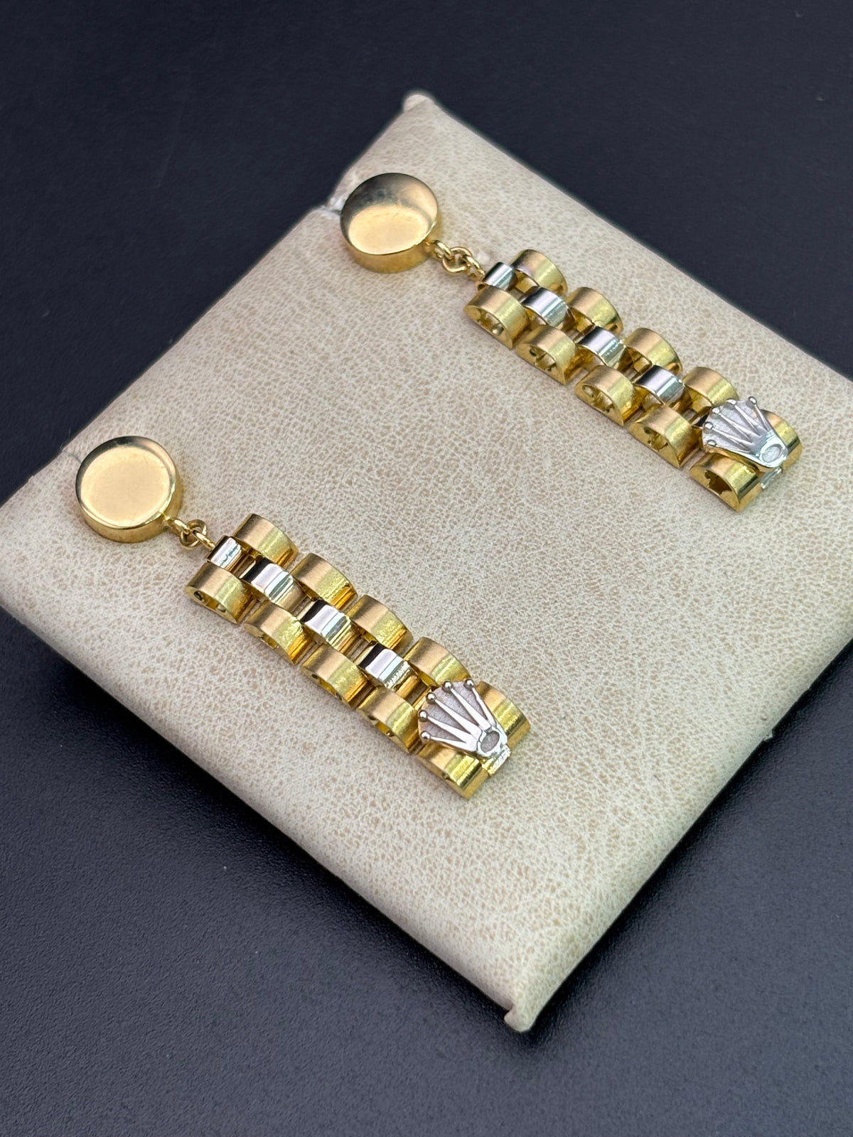 14k Solid Gold Earrings Rolex