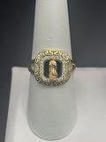 14k Solid Gold Ring Virgin Mary