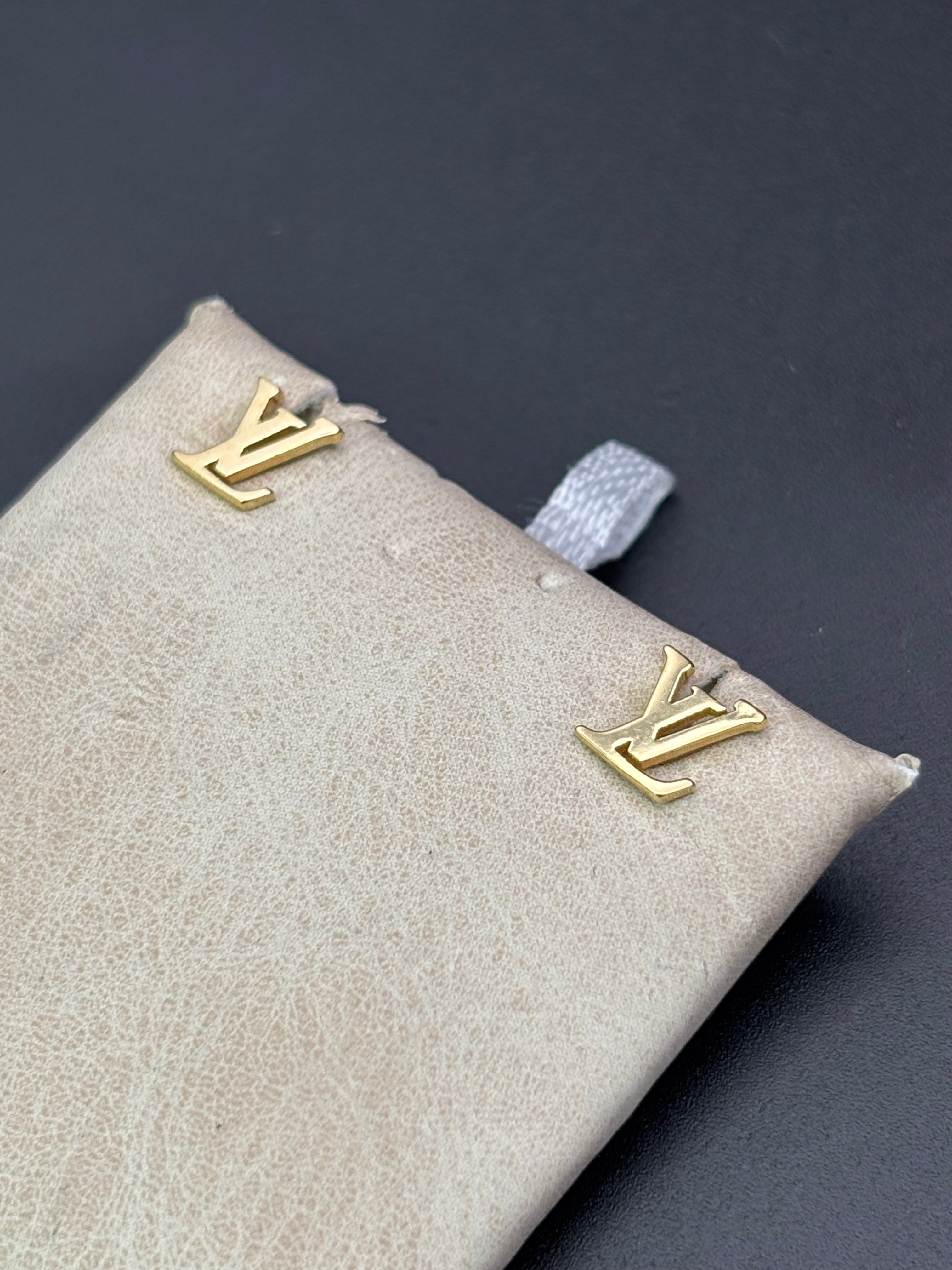 14k Solid Gold Earrings Louis Vuitton