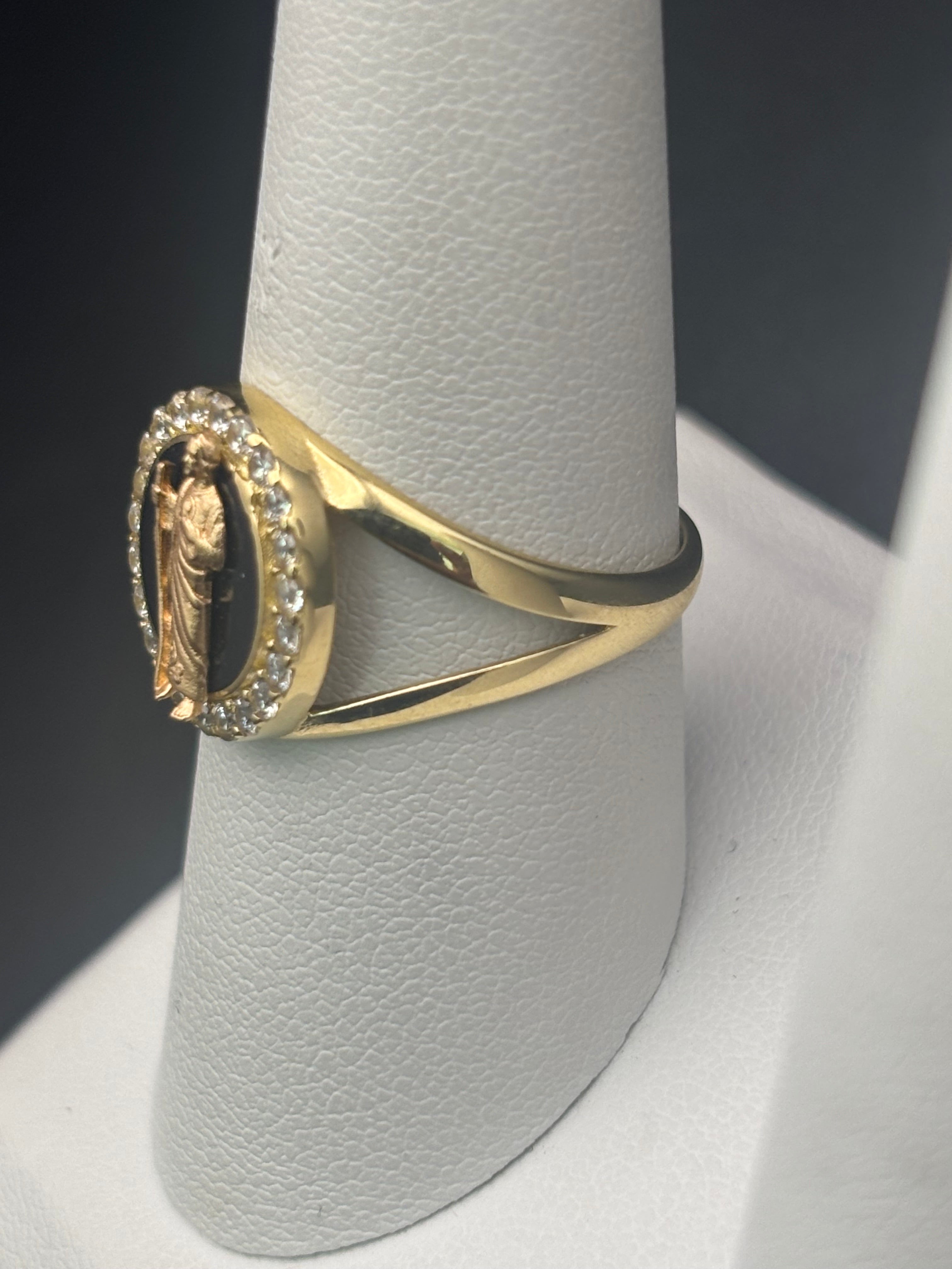 14k Solid Gold Ring San Judas