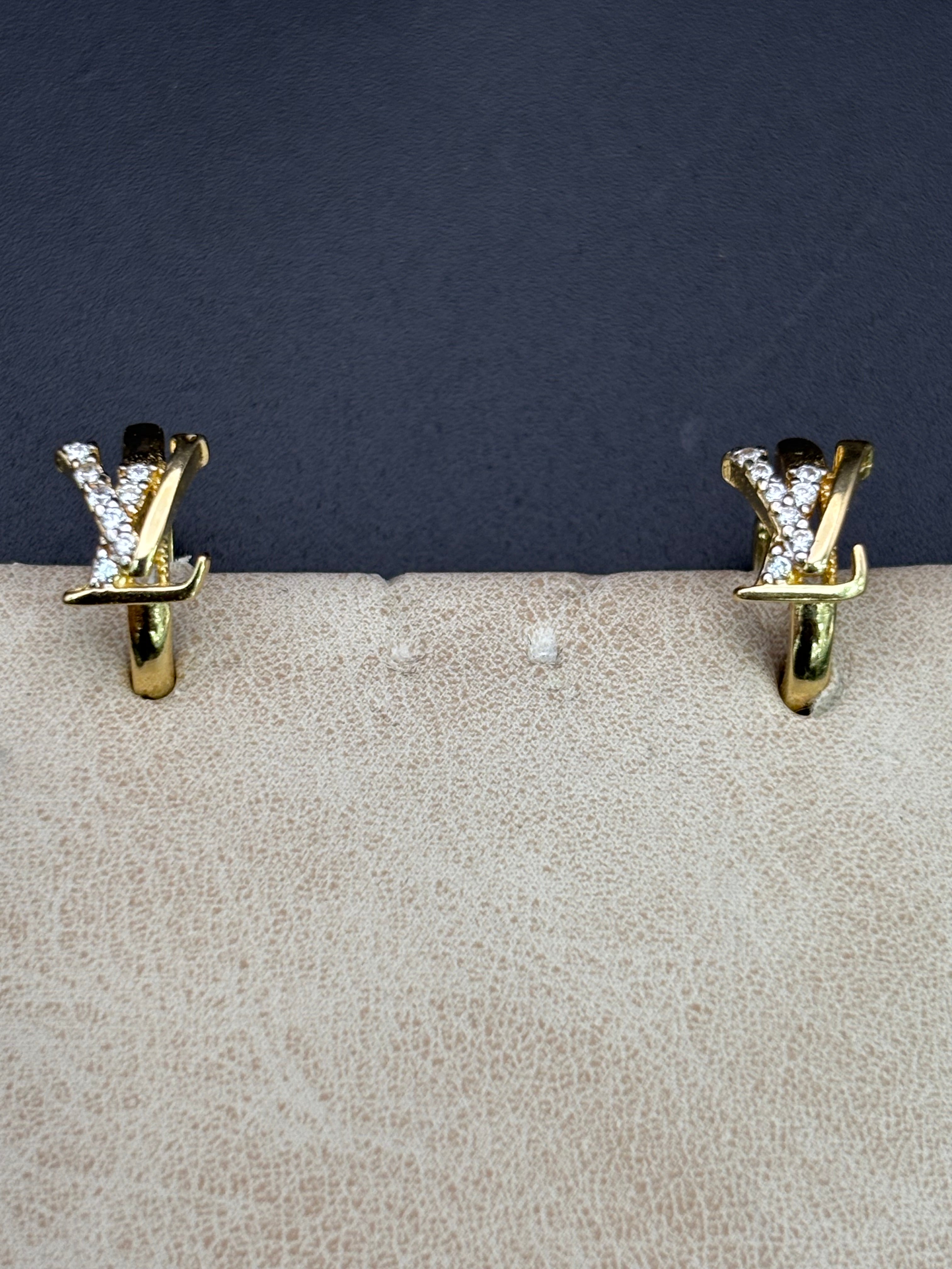 14k Solid Gold Earrings Louis Vuitton