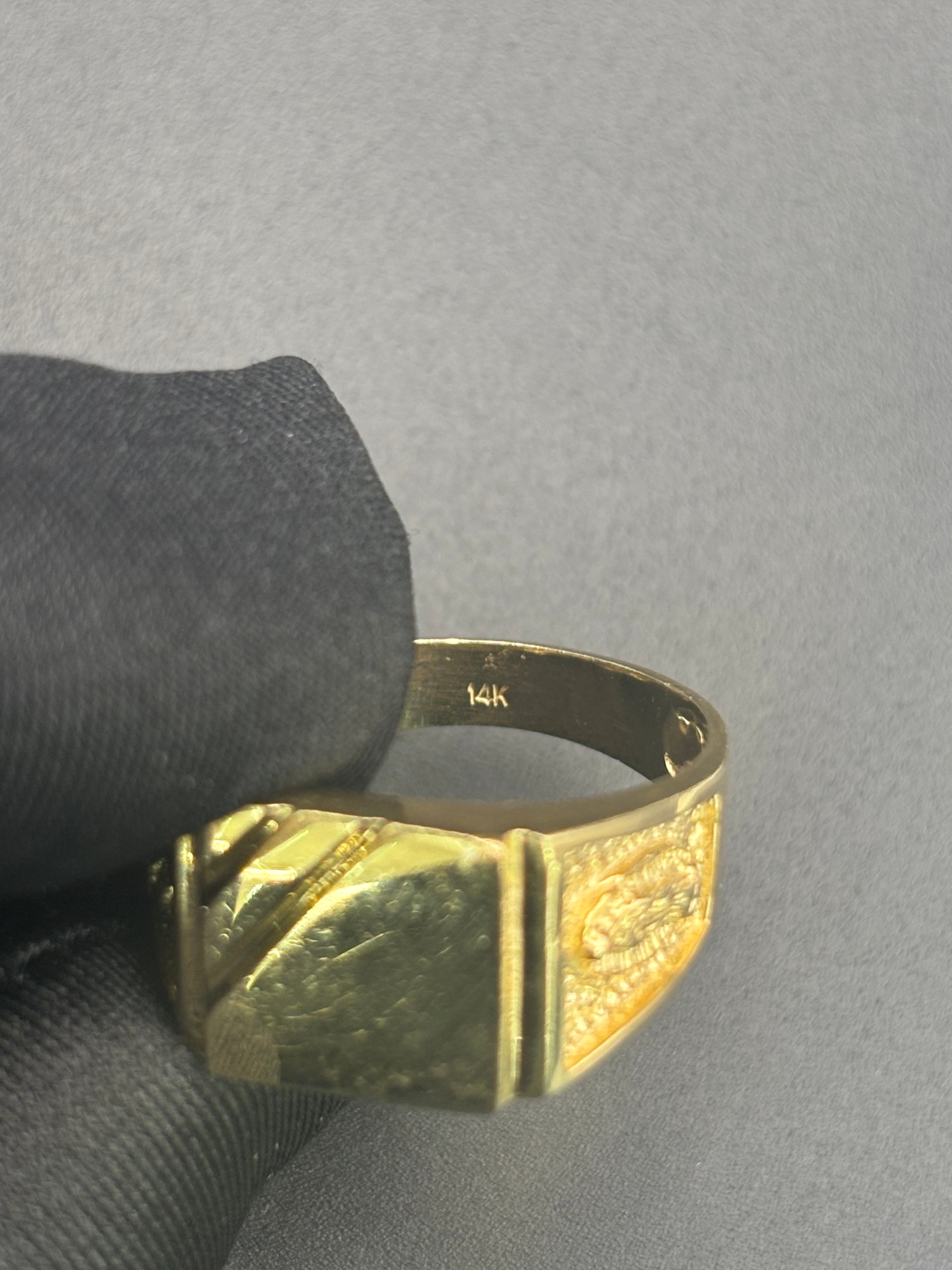 14k Solid Gold Ring Virgin