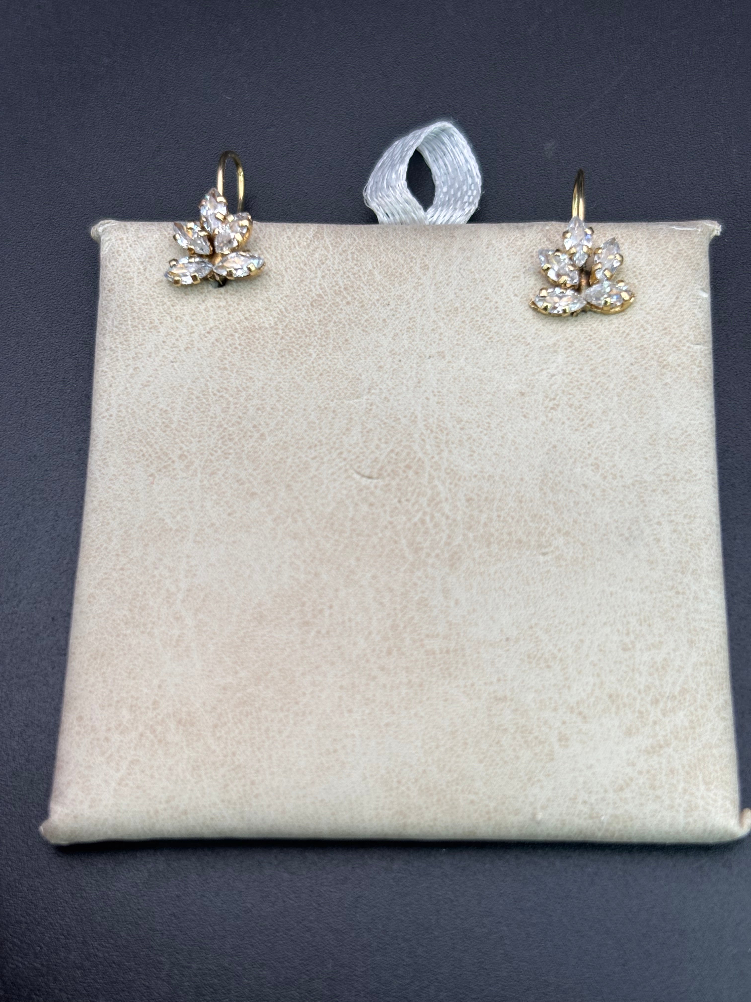 14k Solid Gold Earrings Wildflower