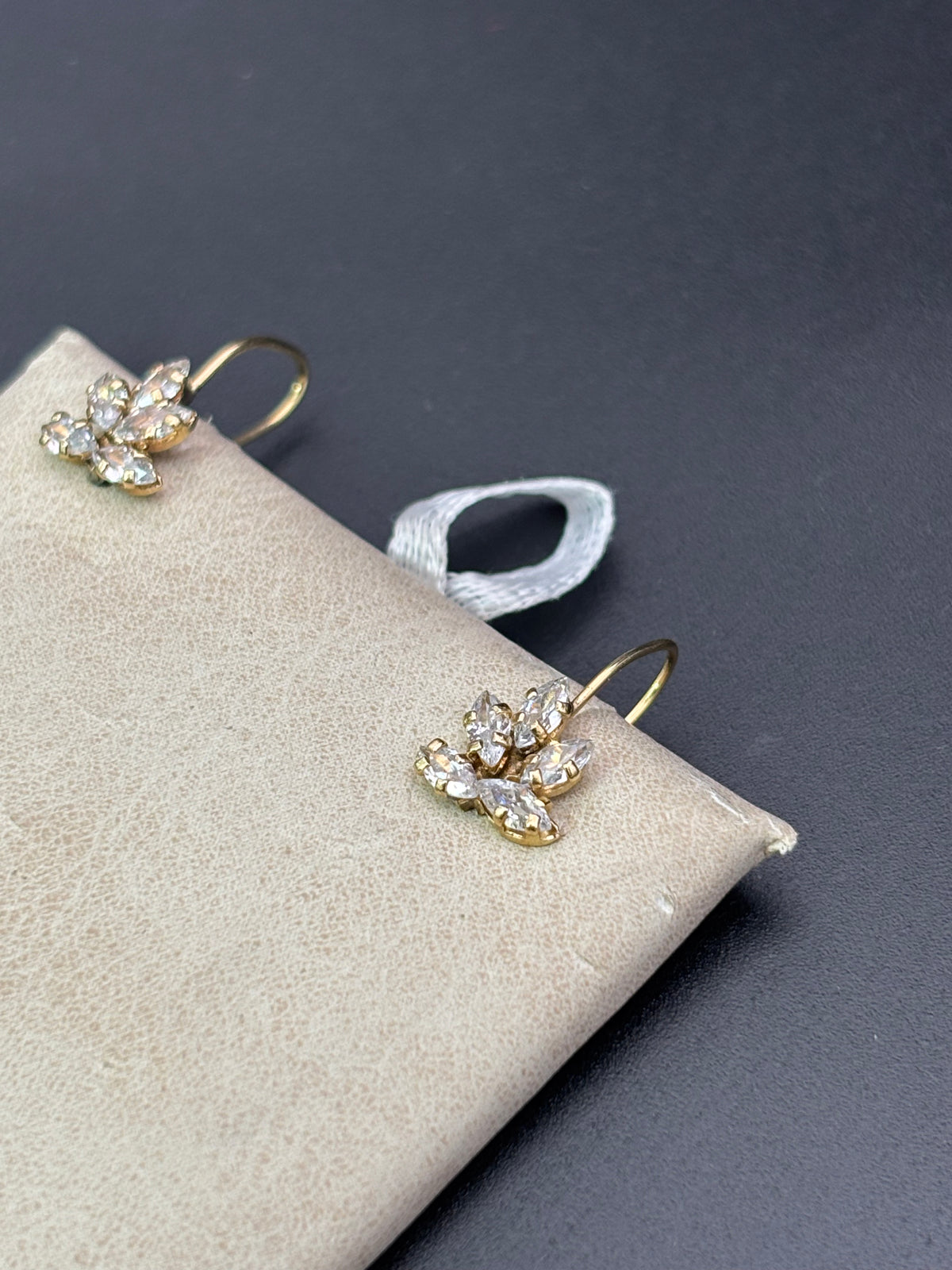 14k Solid Gold Earrings Wildflower