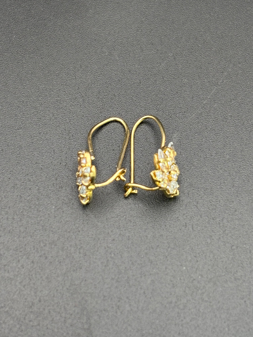 14k Solid Gold Earrings Wildflower