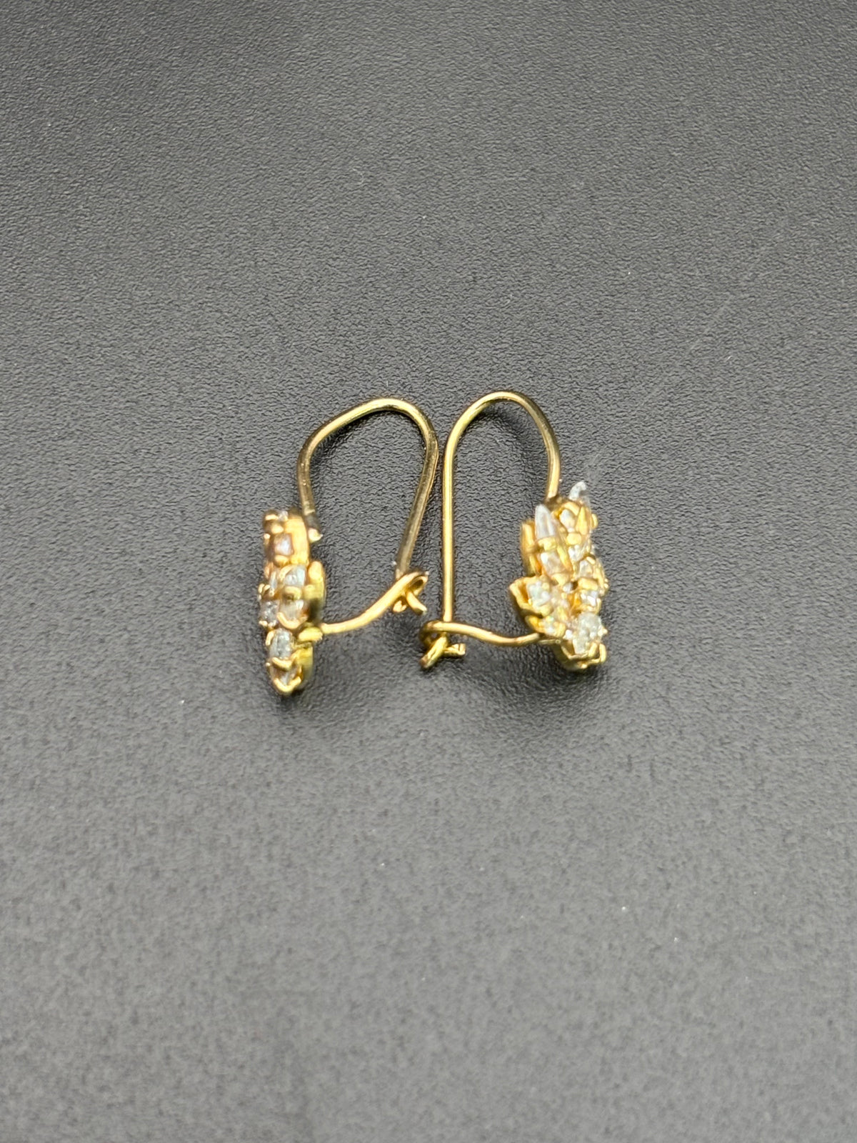 14k Solid Gold Earrings Wildflower