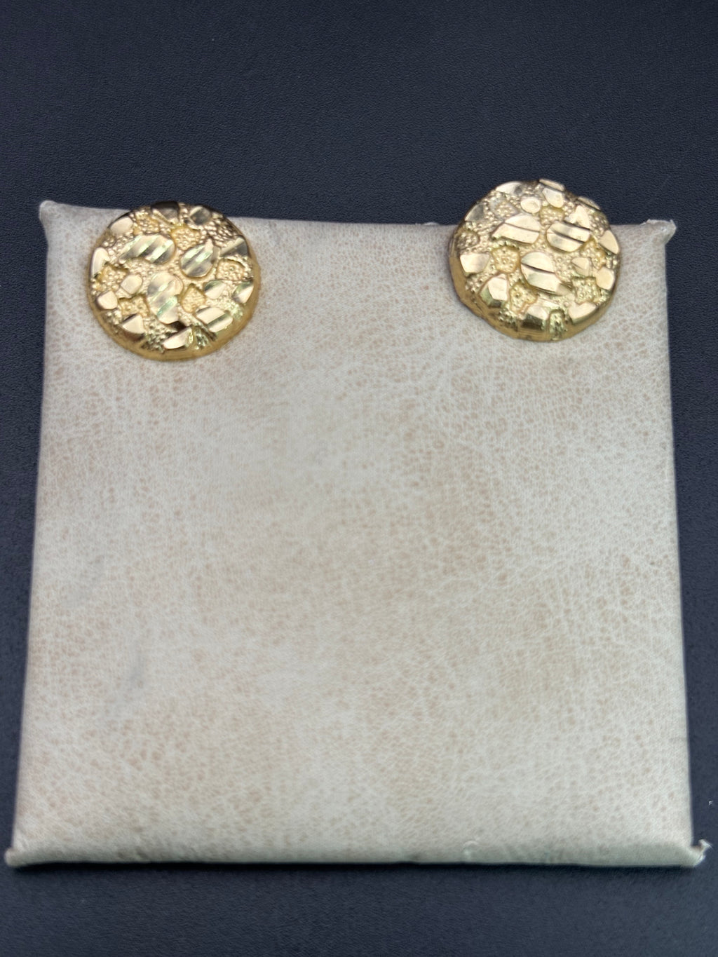 14k Solid Gold Nugget Earrings