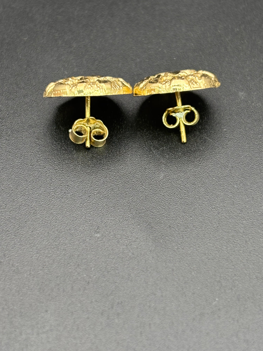 14k Solid Gold Nugget Earrings