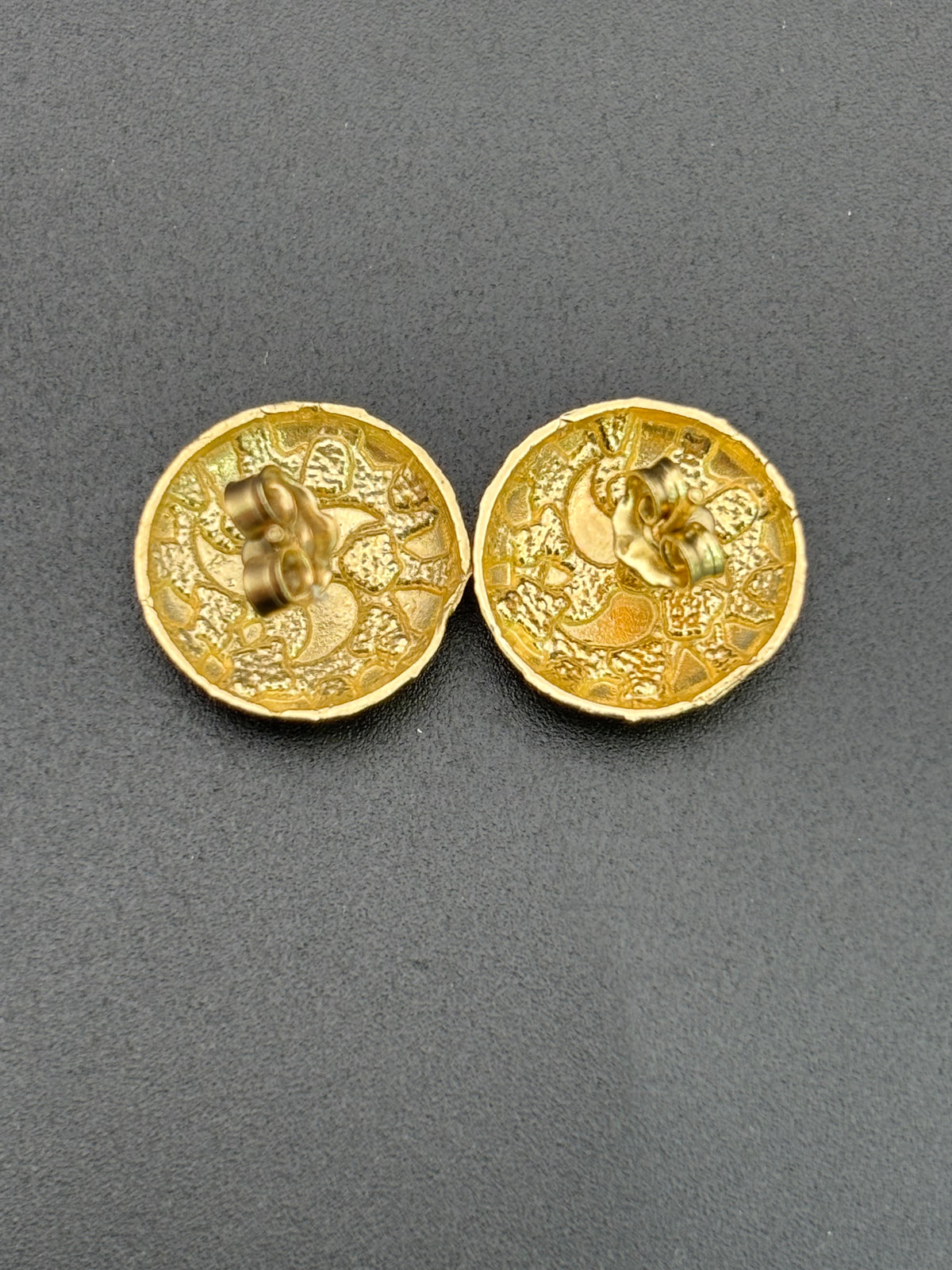 14k Solid Gold Nugget Earrings