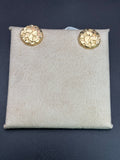 14k Solid Gold Nugget Earrings