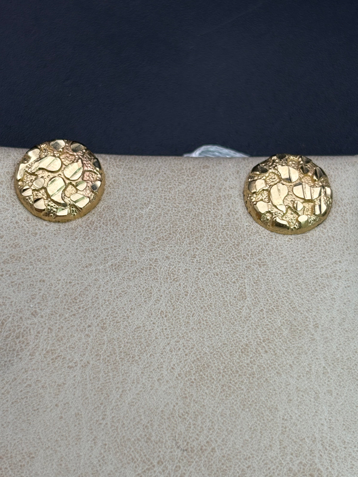 14k Solid Gold Nugget Earrings