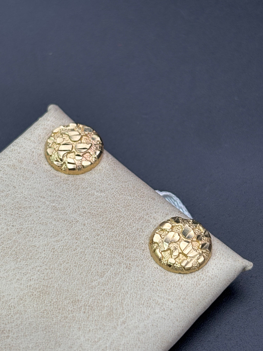 14k Solid Gold Nugget Earrings