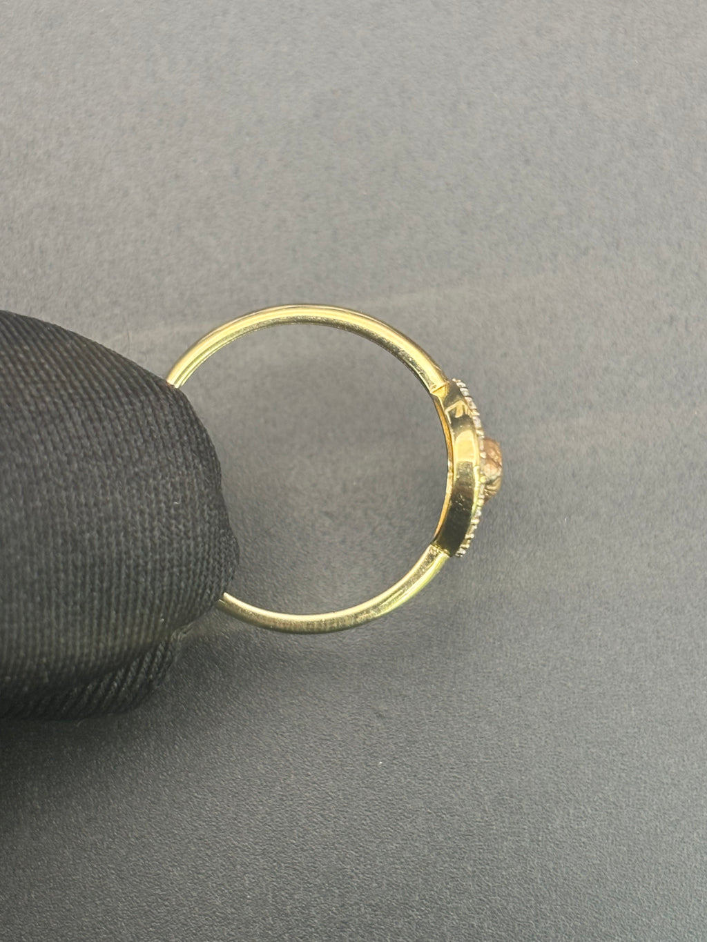 14k Solid Gold Ring Virgin Mary