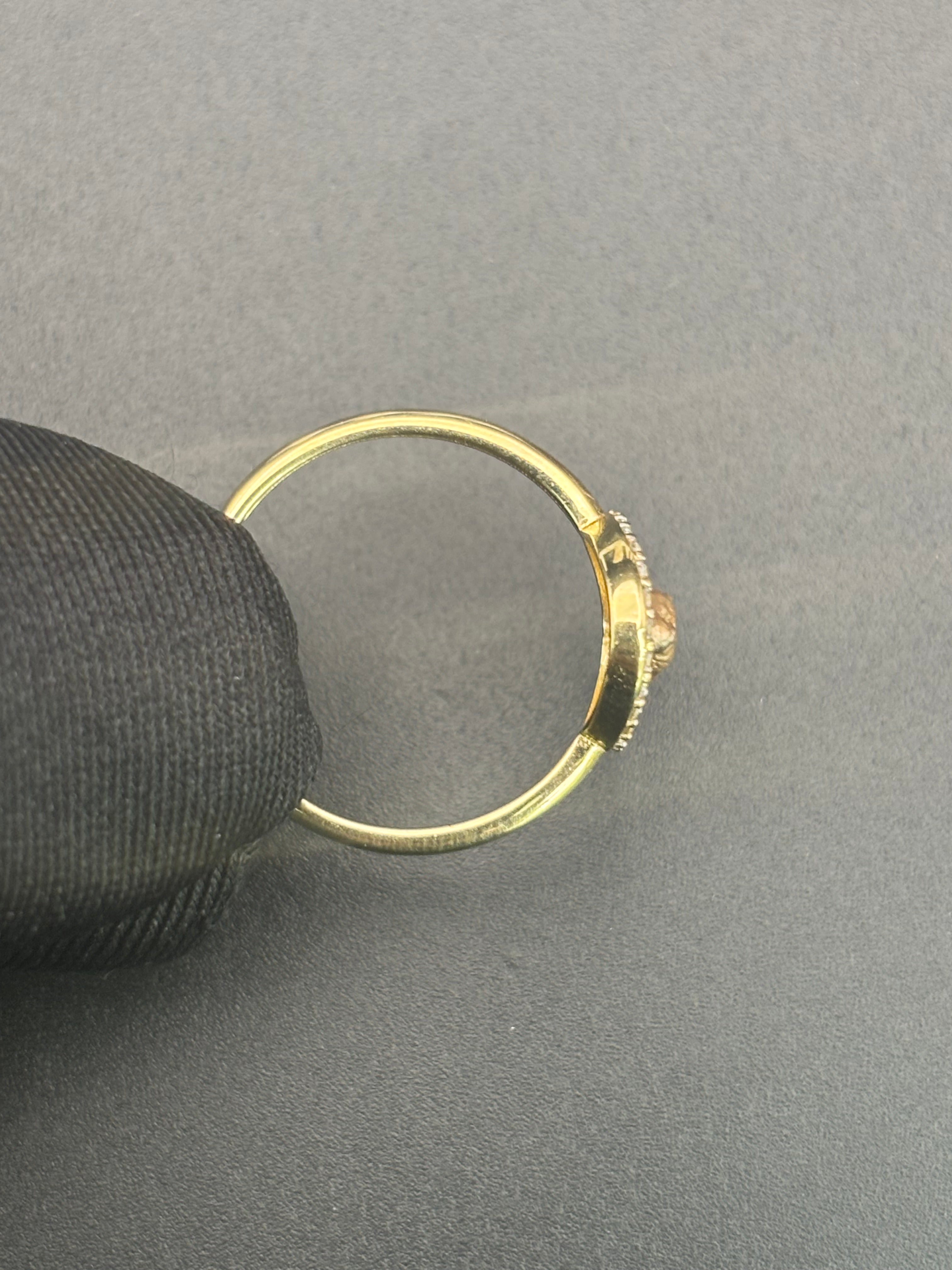 14k Solid Gold Ring Virgin Mary
