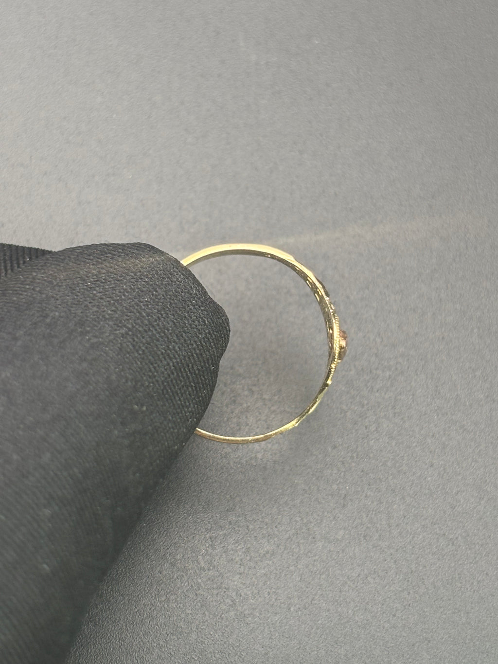 14k Solid Gold Ring Virgin Mary
