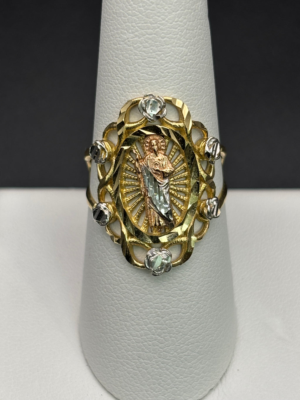 14k Solid Gold Ring San Judas