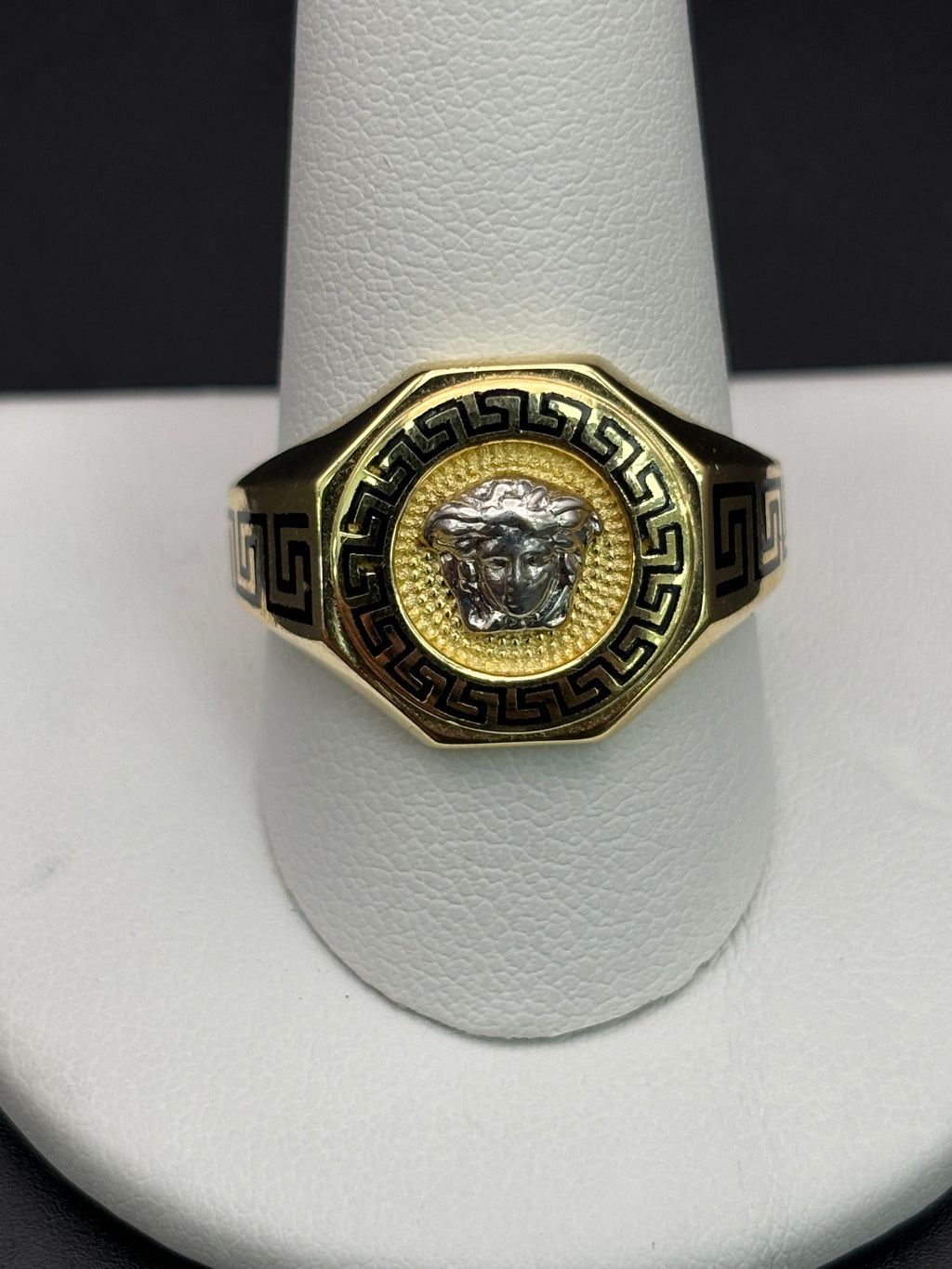 14k Solid Gold Ring Medusa