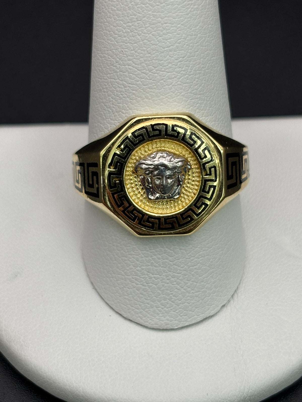 14k Solid Gold Ring Medusa