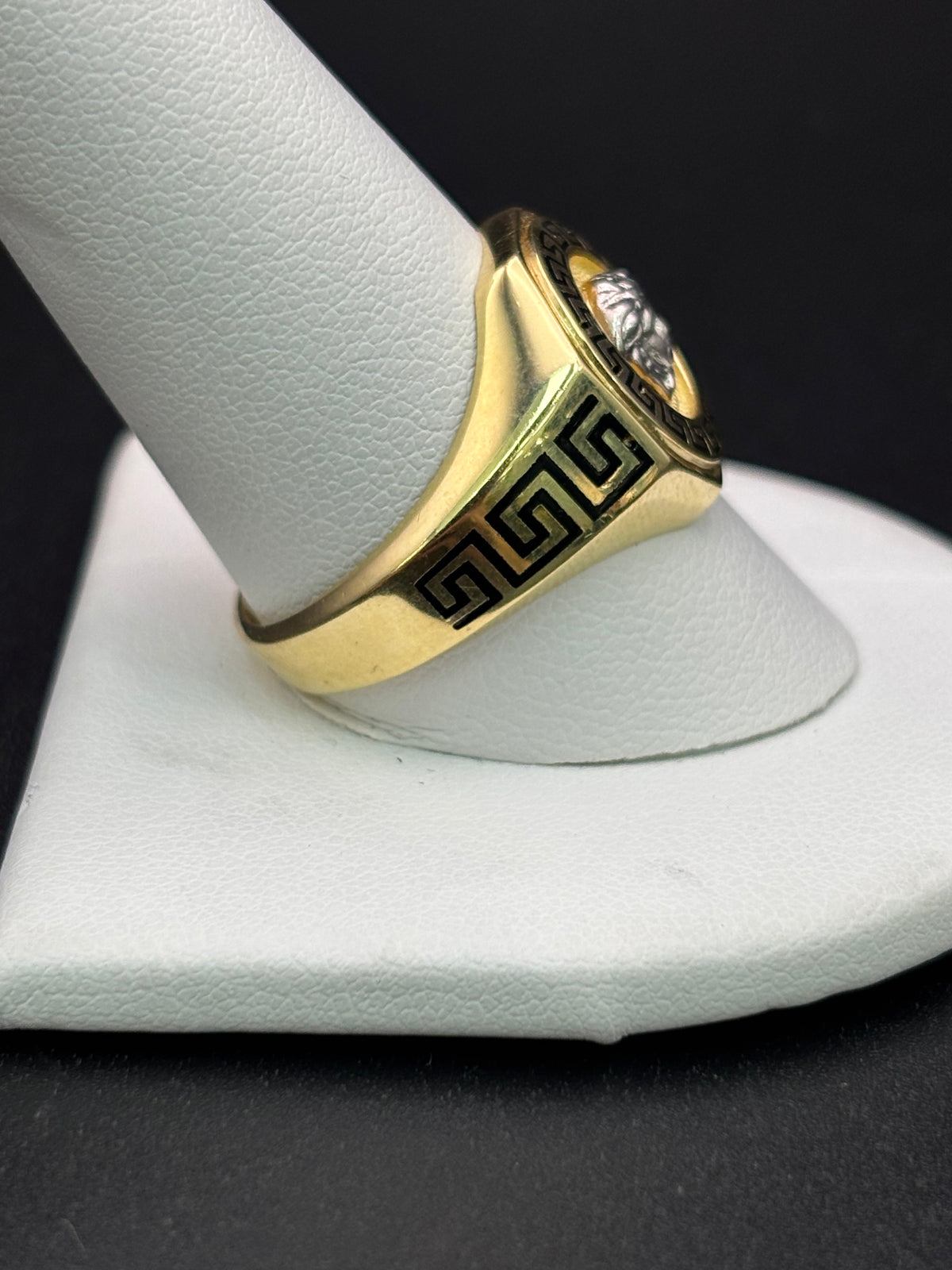 14k Solid Gold Ring Medusa