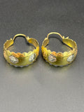 14k Solid Gold 14k Basket Earrings