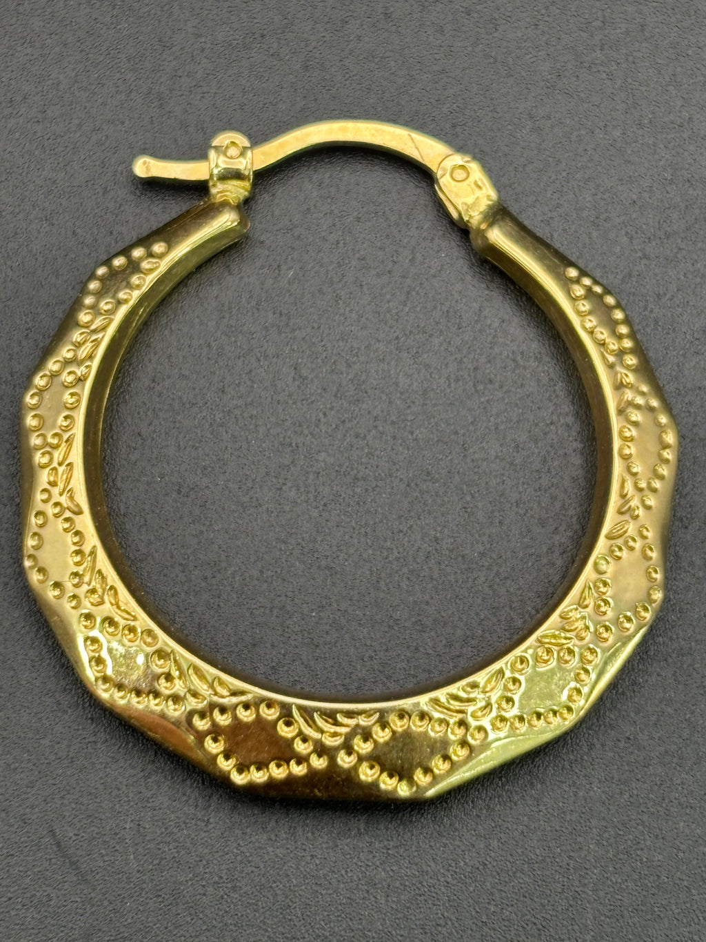 14k Solid Gold 14k Basket Earrings