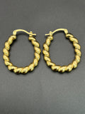 14k Solid Gold Hoop Earrings