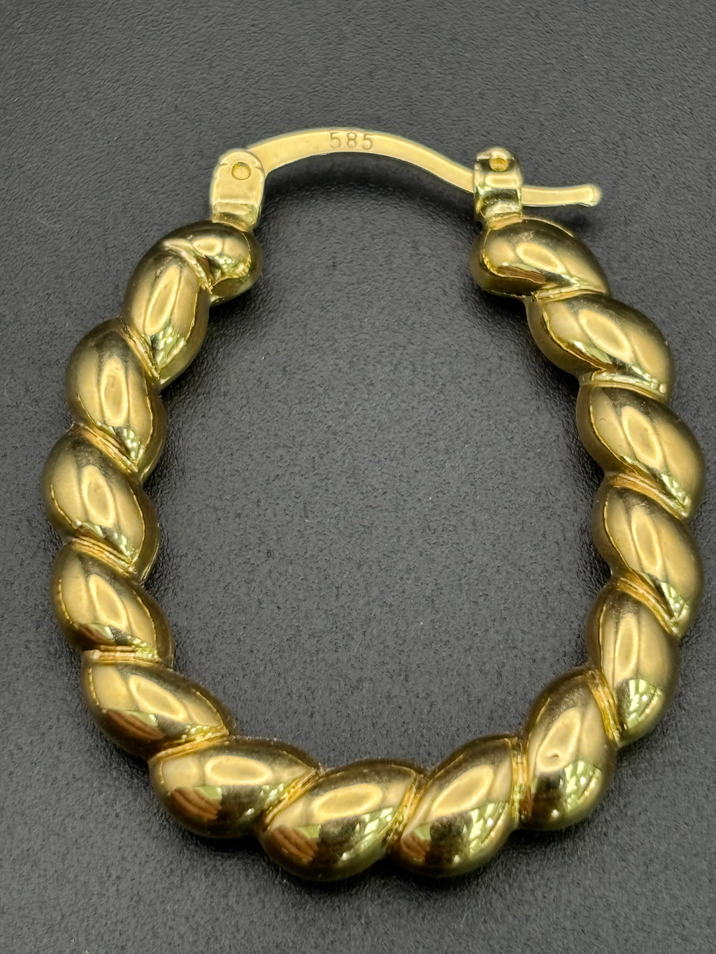 14k Solid Gold Hoop Earrings