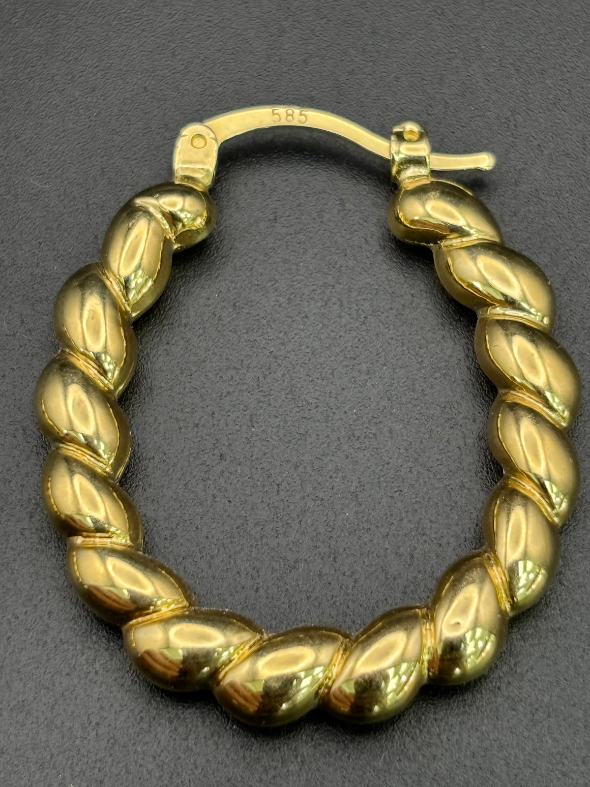 14k Solid Gold Hoop Earrings