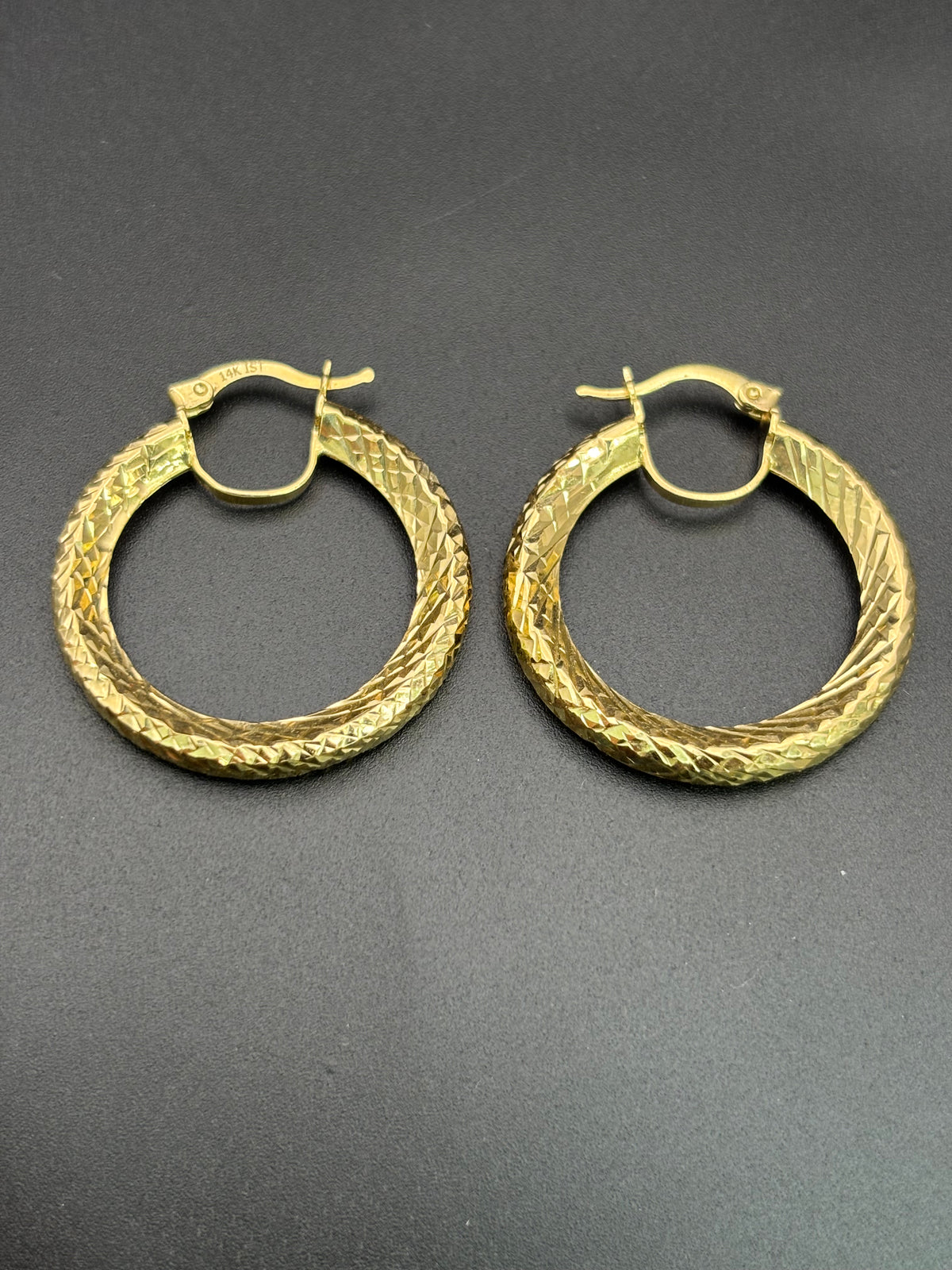 14k Solid Gold Hoop Earrings