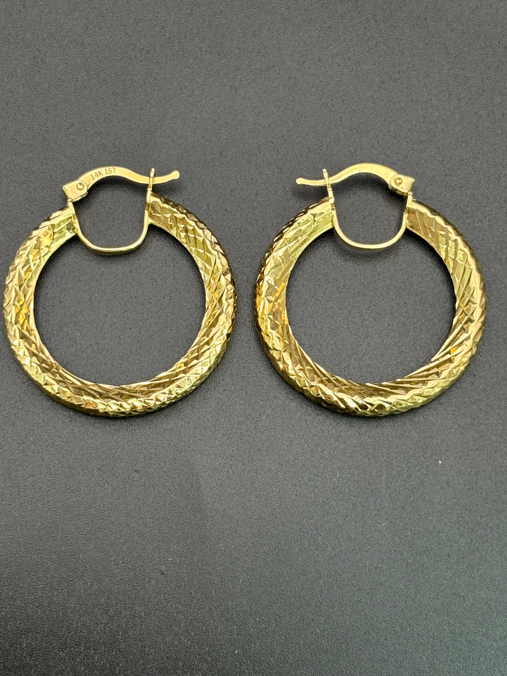14k Solid Gold Hoop Earrings