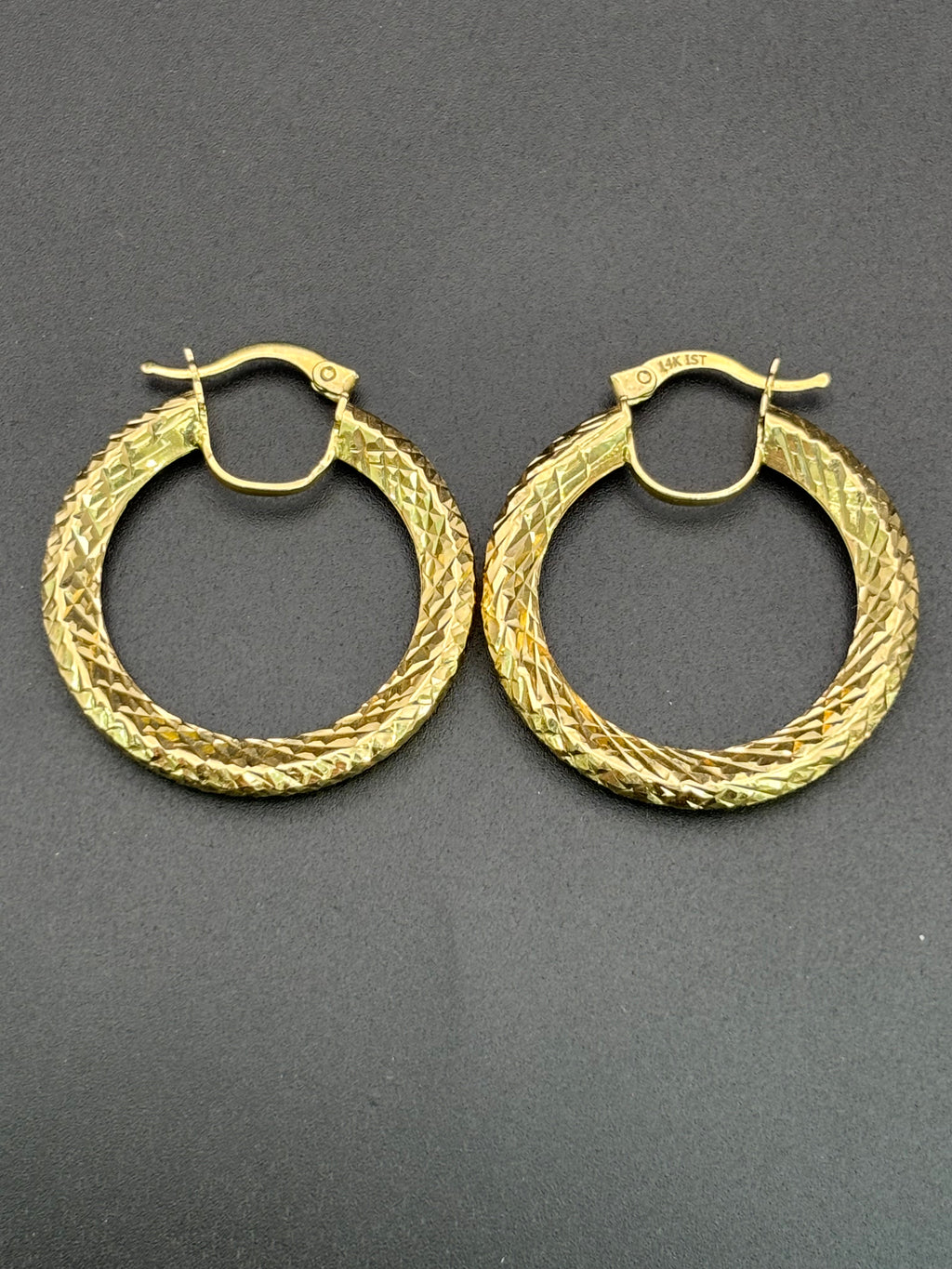 14k Solid Gold Hoop Earrings