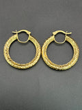 14k Solid Gold Hoop Earrings