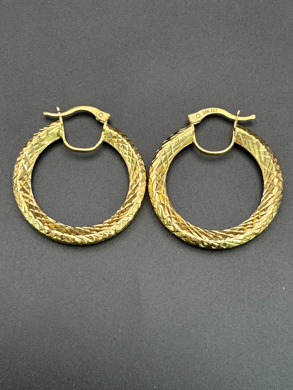 14k Solid Gold Hoop Earrings