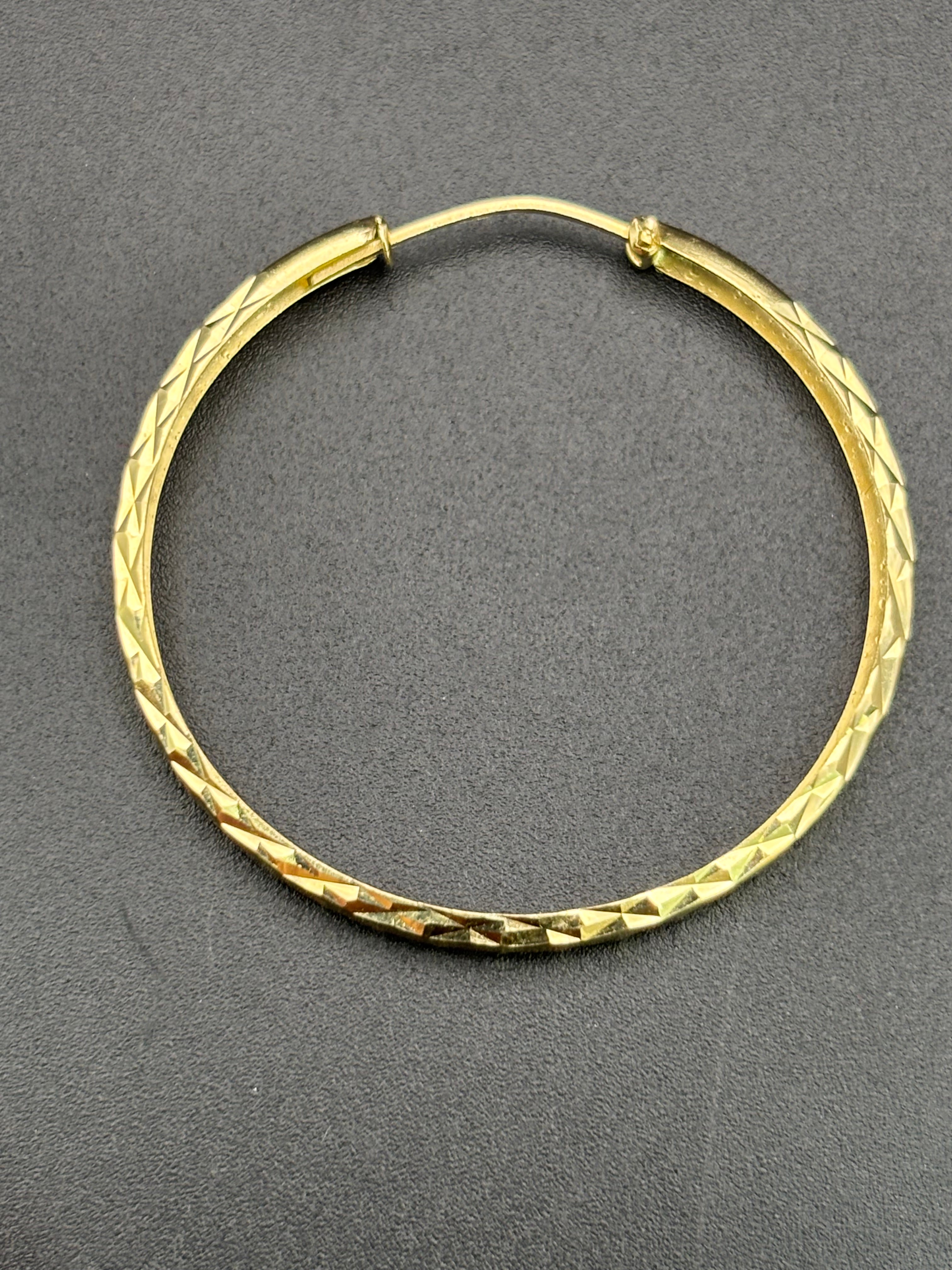 14k Solid Gold Hoop Earrings