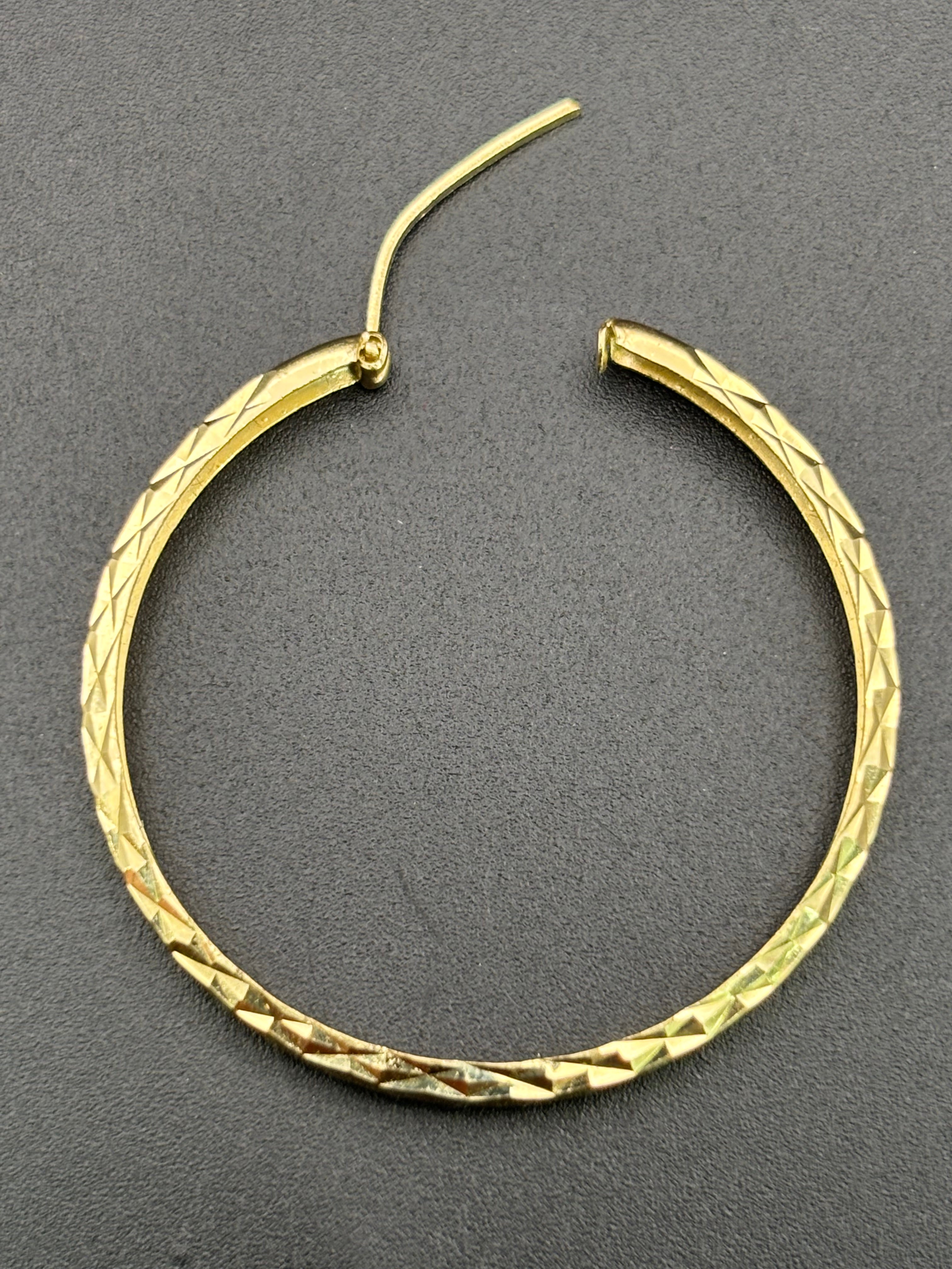 14k Solid Gold Hoop Earrings