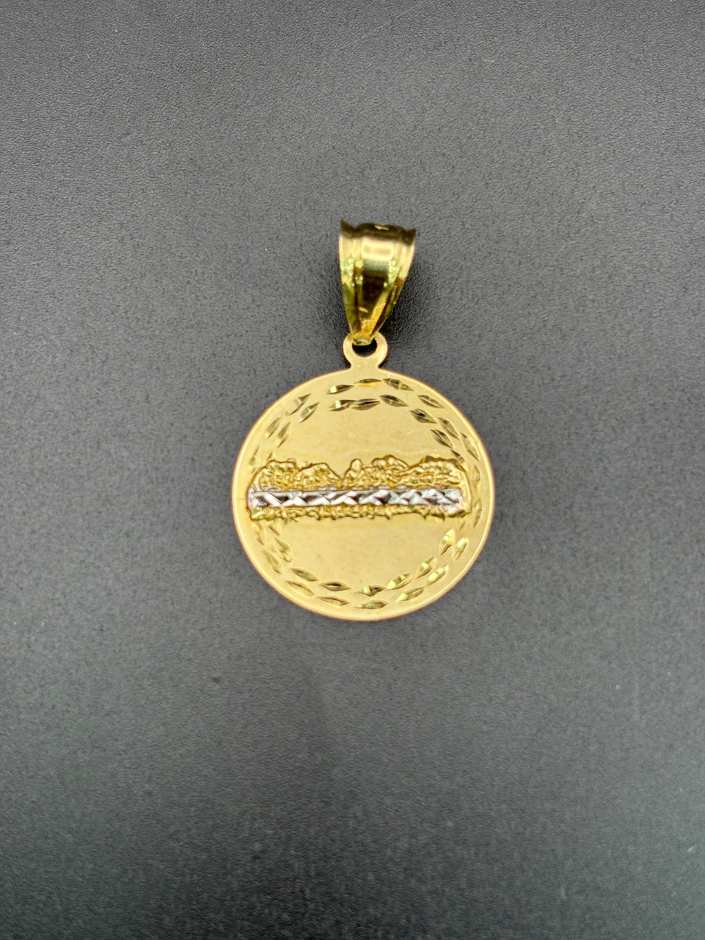14k Solid Gold Last Supper Pendant