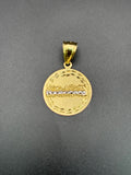 14k Solid Gold Last Supper Pendant