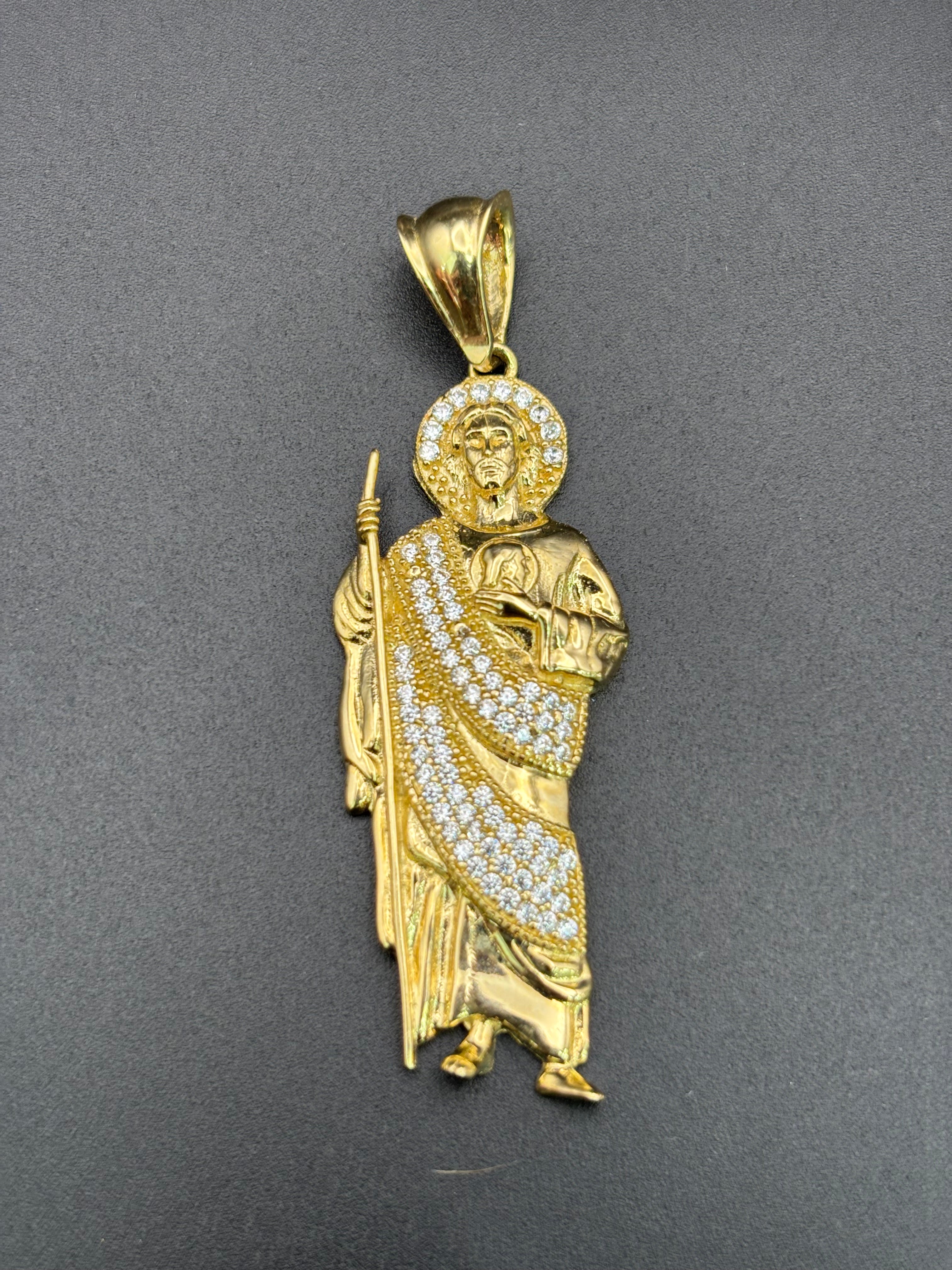 14k Solid Gold San Judas
