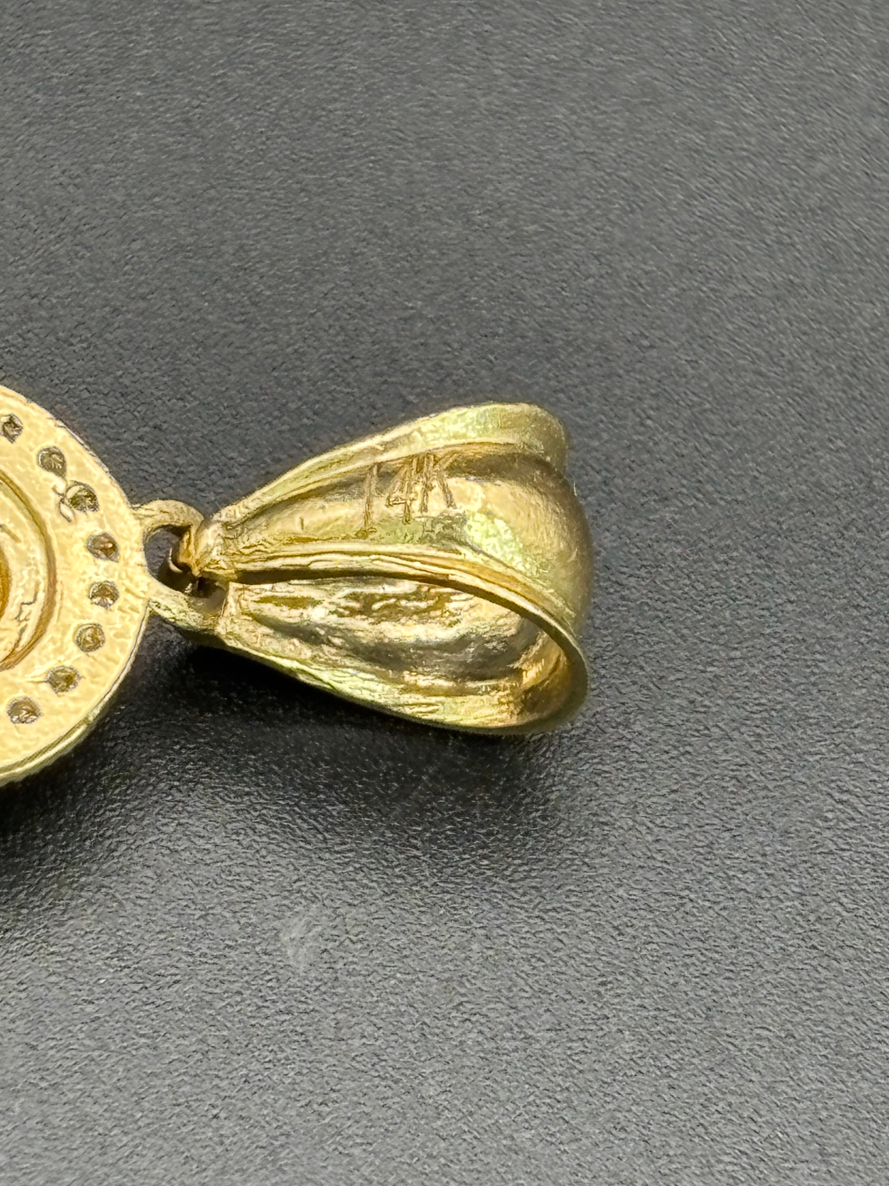 14k Solid Gold San Judas