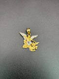 14k Solid Gold Saint Michael the Archangel Pendant