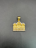 14k Solid Gold Last Supper Pendant
