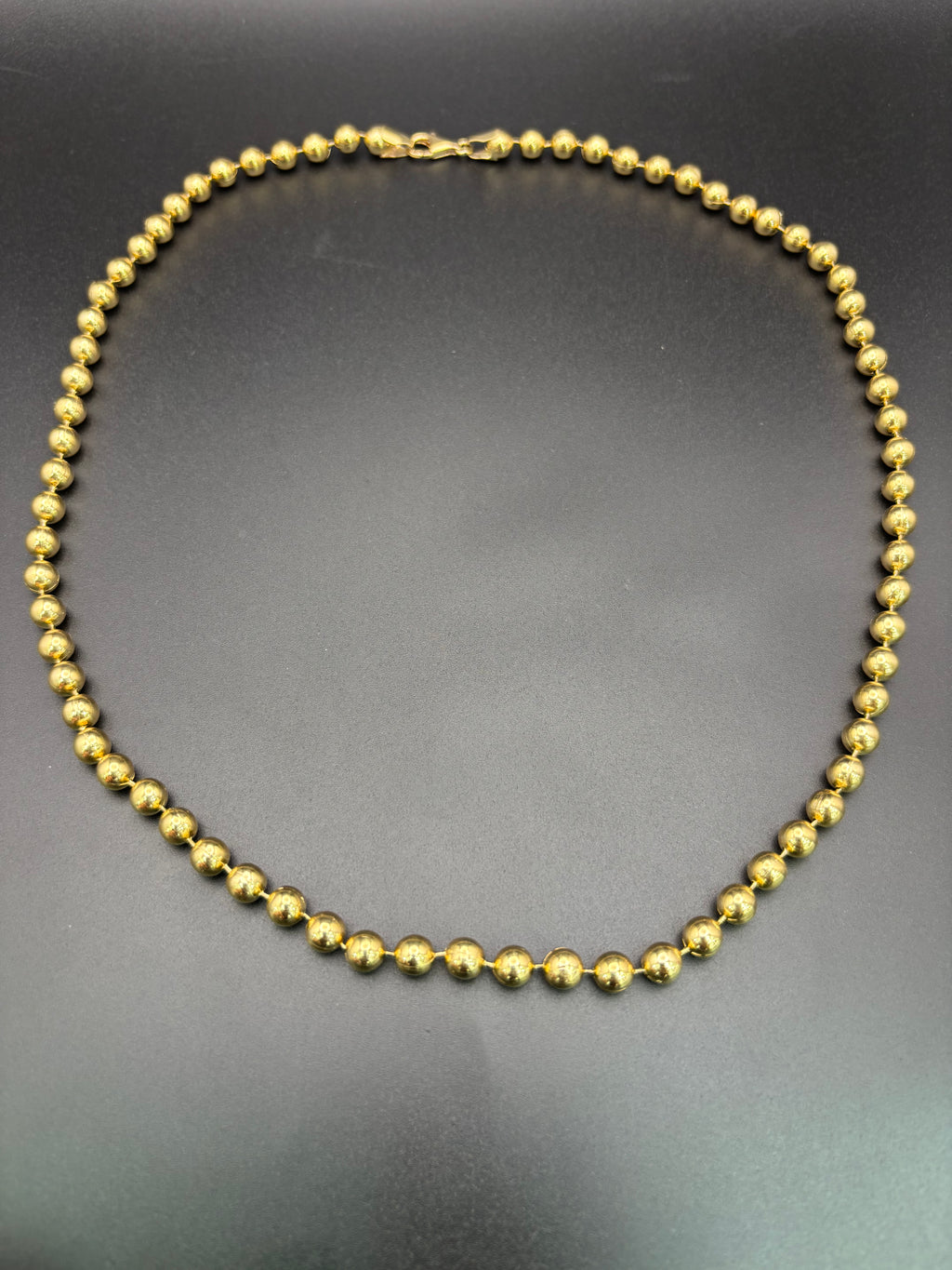 14k Solid Gold Balls Necklace