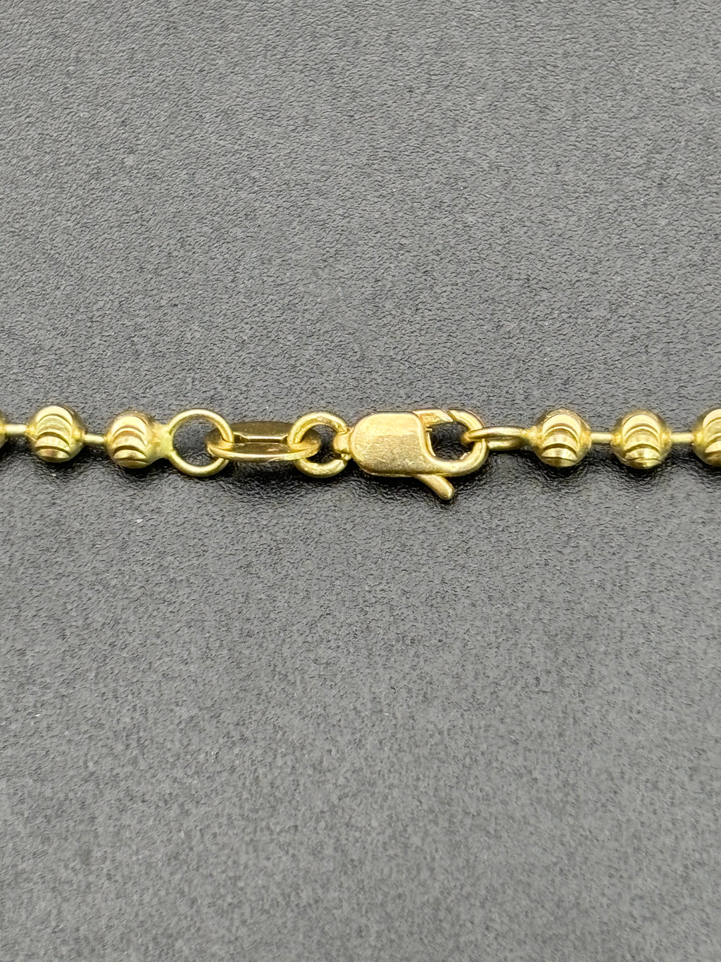 14k Solid Gold Necklace Balls Speres