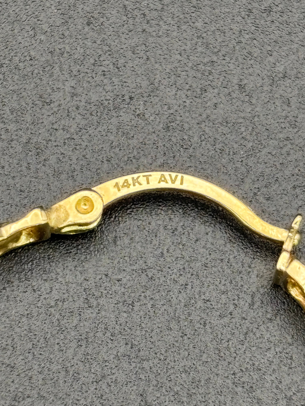 14k Solid Gold Figaro Hoop Earrings