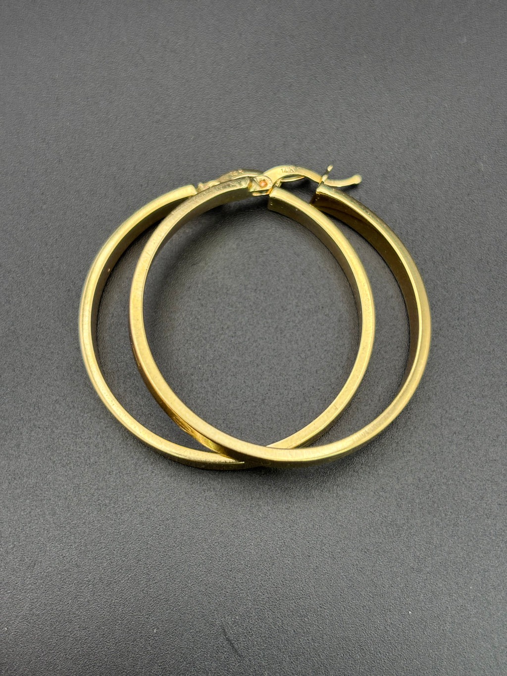 14k Solid Gold Cartier Hoop Earrings