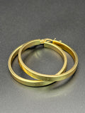 14k Solid Gold Cartier Hoop Earrings