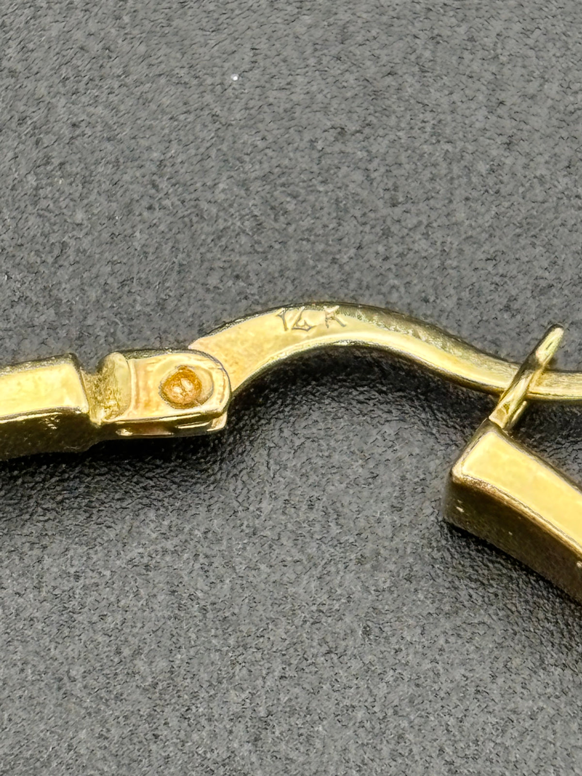 14k Solid Gold Cartier Hoop Earrings