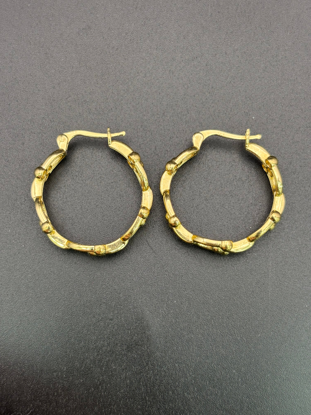 14k Solid Gold Hoop Earrings Tiffany